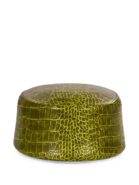 Căciulă Rowen Rose din piele verde
