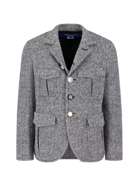 Geacă Junya Watanabe Man cu model herringbone gri