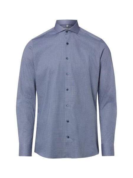 Olymp Level Five Koszula Mężczyźni Slim Fit 38 niebieski