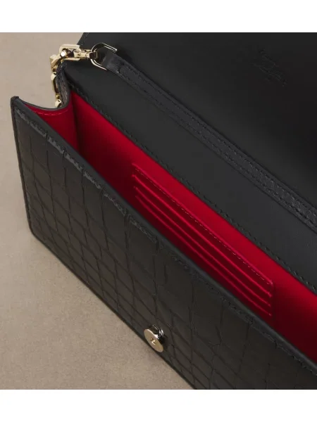 Listová kabelka Christian Louboutin čierna