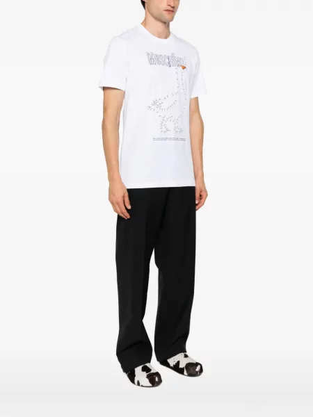 Tricou Moschino cu imagine alb
