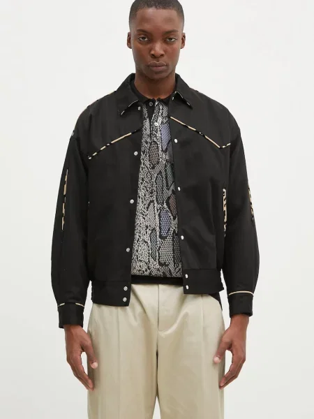 Wacko Maria jacheta de Western Jacket de tranzitie negru