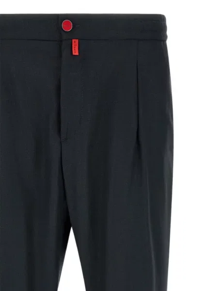 Pantaloni Kiton conici albastru