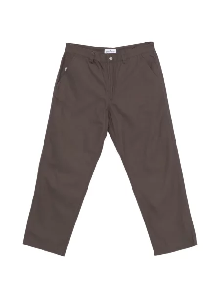 Pantaloni Stone Island cu strasuri gri