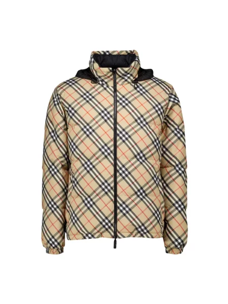 Kurtka puchowa Burberry pikowana beżowa
