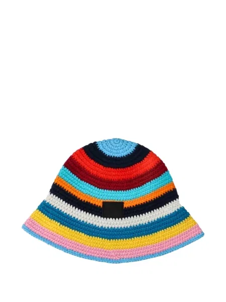 Pruhovaný klobouk bucket Paul Smith modrý