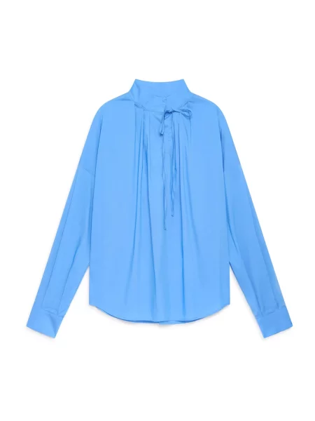 Bluzka Maliparmi popelinowa niebieska