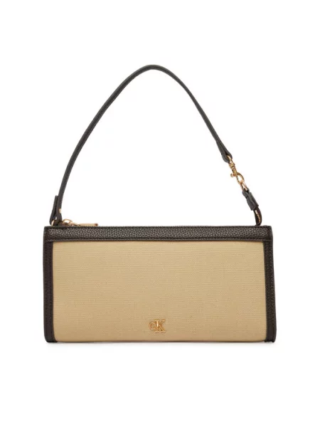 Calvin Klein Geantă Ck Canvas Convertible Pouch bej