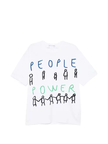 Póló Comme Des Garçons Shirt nyomtatás fehér