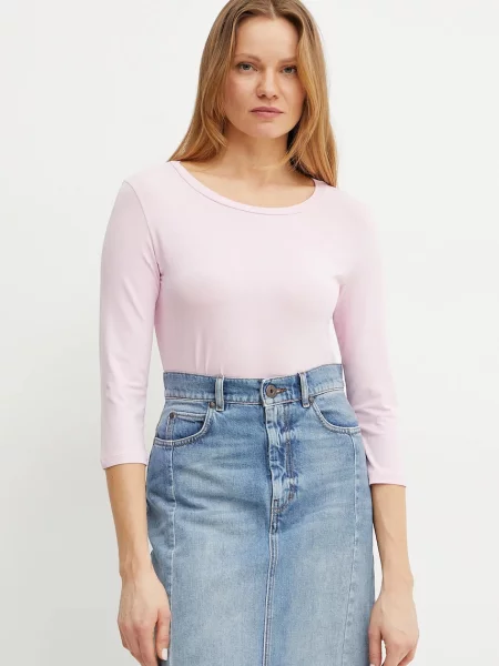 Блуза с дълги ръкави Weekend Max Mara розово