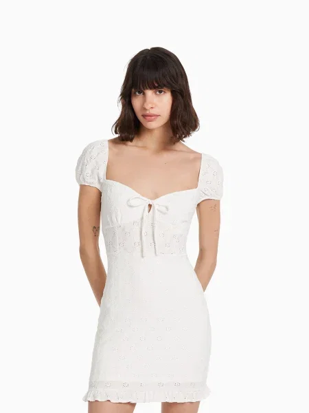 Bershka Rochie de vară bej