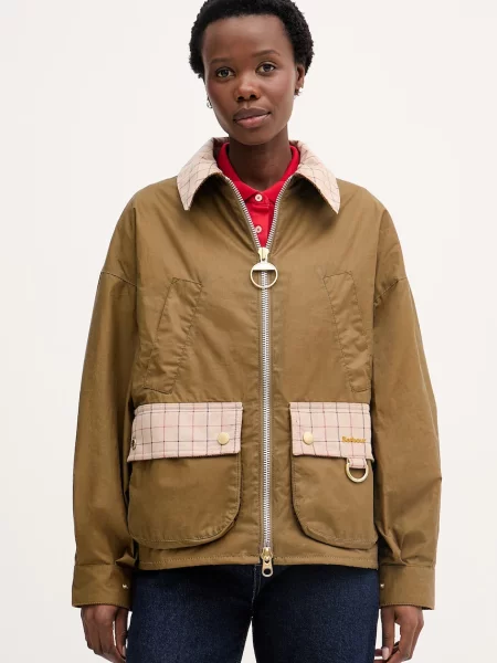 Barbour krótka kurtka Launton beżowa