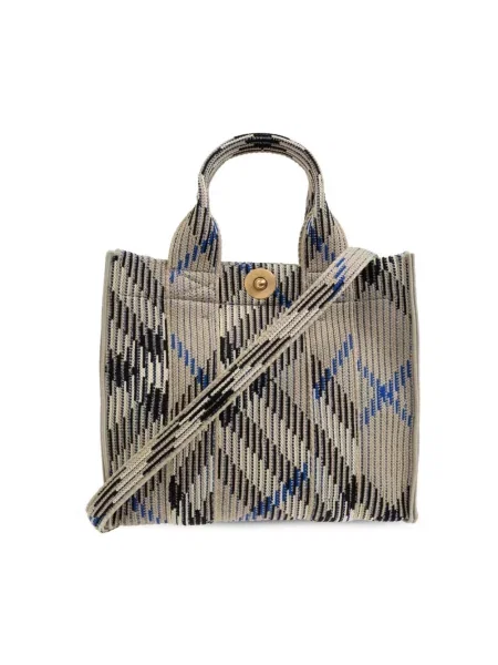 Dzianinowa shopperka Burberry beżowa