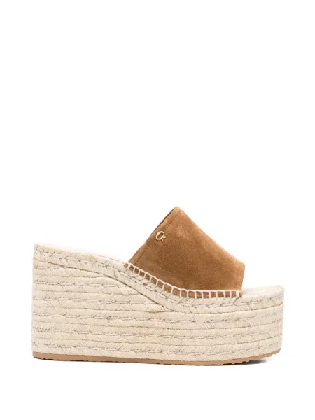 Espadrile Gianvito Rossi din piele de căprioară maro