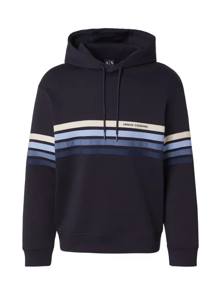 Armani Exchange mikina s kapucňou pánska modrá