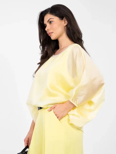 Bluză Italy Moda din satin alb