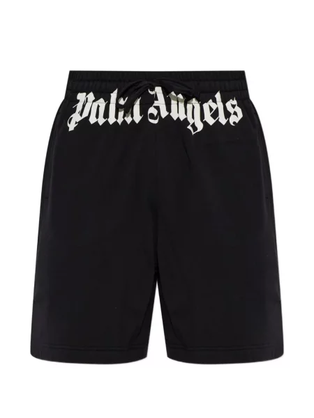 Pantaloni scurți Palm Angels cu imagine cu cordon negru