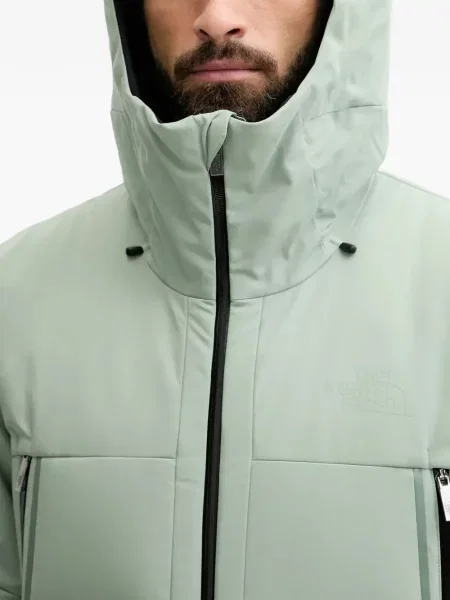 Geacă The North Face cu glugă verde