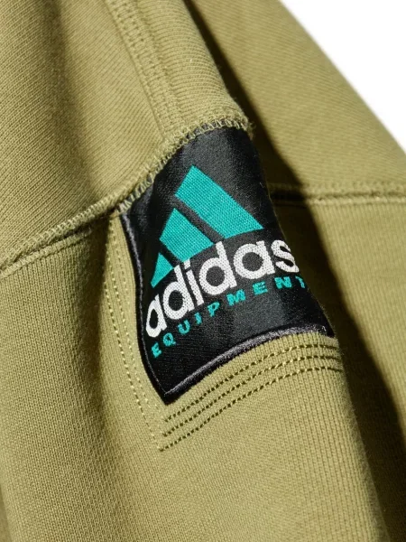 Hanorac cu glugă Adidas verde