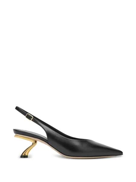 Pantofi cu toc Ferragamo slingback negru