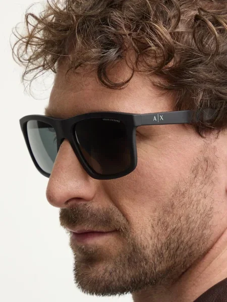 Ochelari de soare Armani Exchange negru