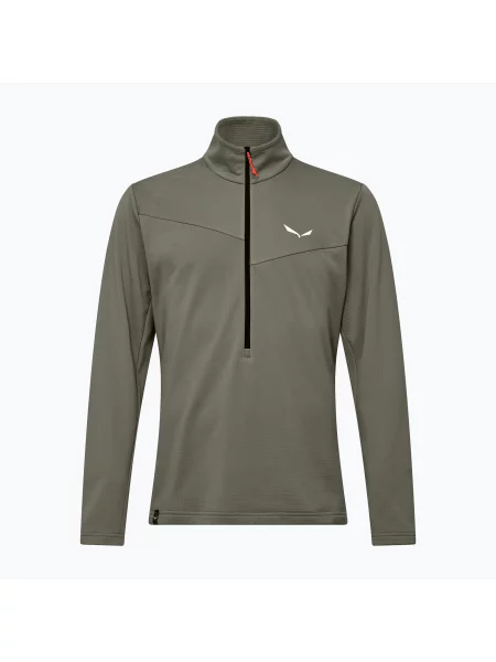 Мъжки суитшърт за трекинг Salewa Puez Cammio Polarlite Half Zip Faded Green зелено