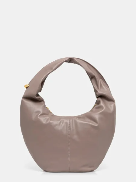 Kožená kabelka Furla hnedá