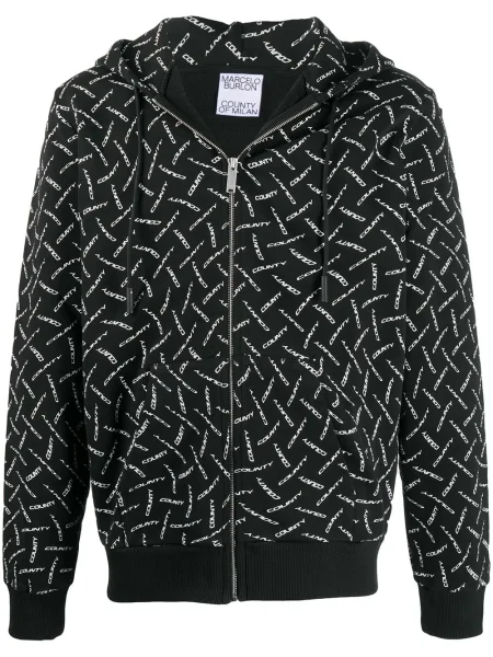 Hanorac cu glugă Marcelo Burlon County Of Milan cu glugă cu cordon