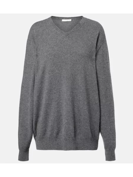 Pulover The Row din cașmir gri