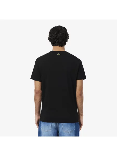 Lacoste T-Shirt Z Nadrukiem brązowy
