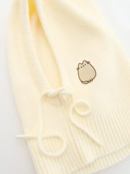 Reserved Балаклава Pusheen з віскозою кремовий 