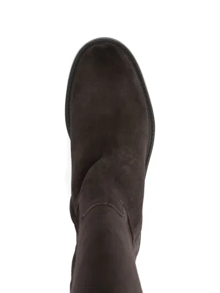 Botine Doucal's din piele de căprioară cu cataramă maro