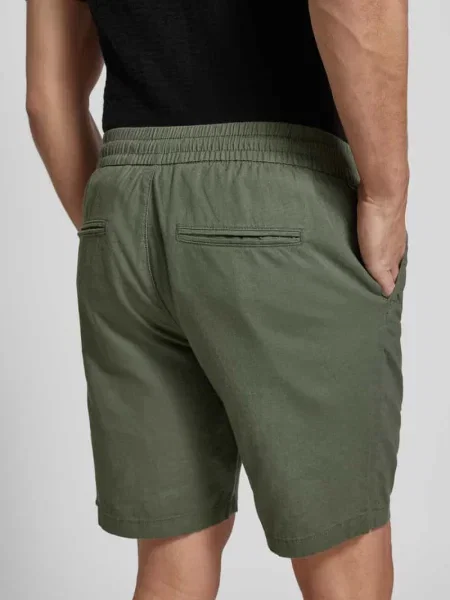 Bermudy o kroju regular fit z mieszanki lnu i bawełny model ‘barton’ Matinique