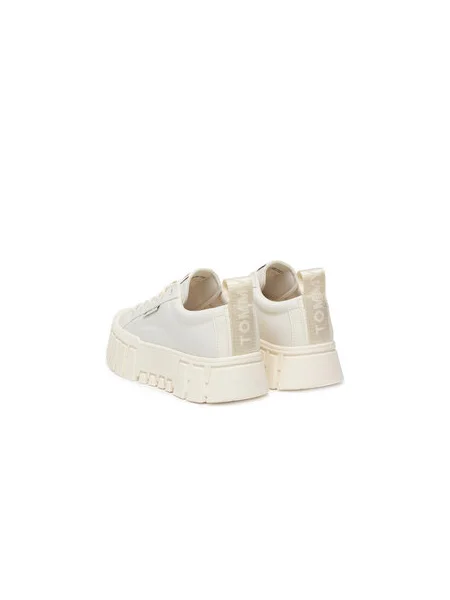 Tommy Jeans Sneakersy Tjw Flatform Chunky Sneaker Écru