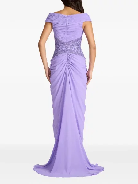 Rochie Tadashi Shoji drapată violet