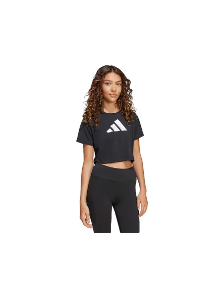 Sală de gimnastică tricou Adidas cu imagine negru