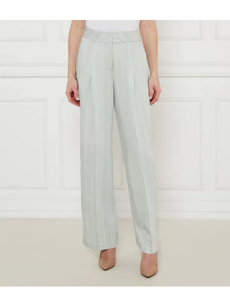 Marc Cain Nadrág WICHITA | flare fit len hozzáadásával menta
