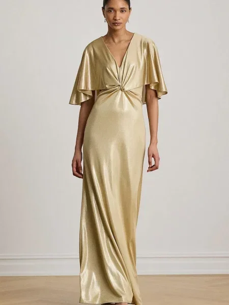 Lauren Ralph Lauren rochie evazată bej