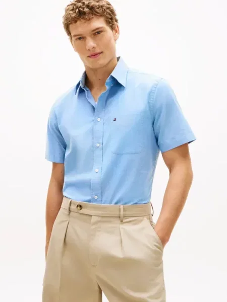 Tommy Hilfiger Cămașă oxford albastru