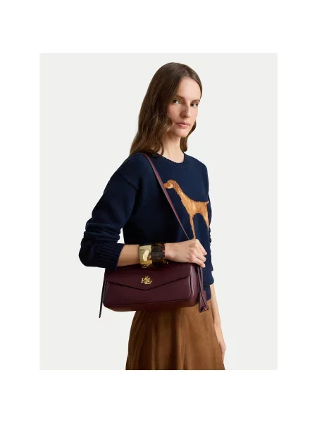Lauren Ralph Lauren Τσάντα ώμου κρασί κόκκινο