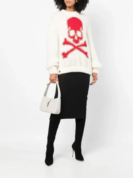 Megztas megztinis Philipp Plein balta