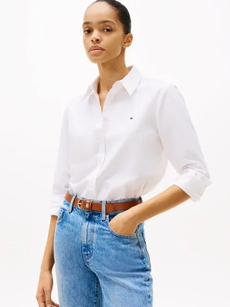 Tommy Hilfiger koszula regular z kołnierzykiem klasycznym biały