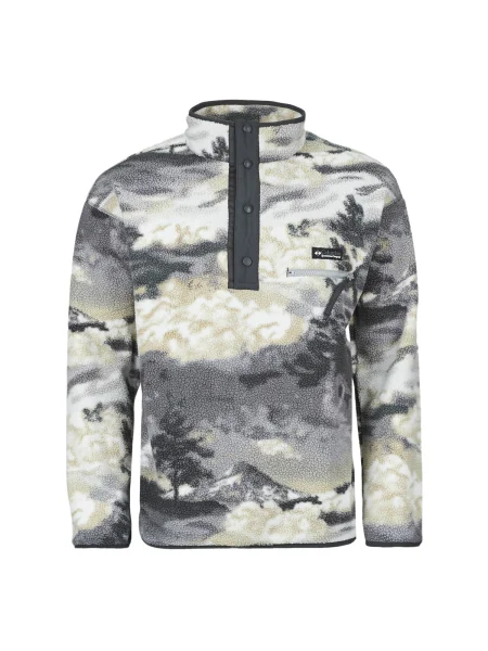 Fleece pattanás fleece melegítő felső Columbia nyomtatás szürke
