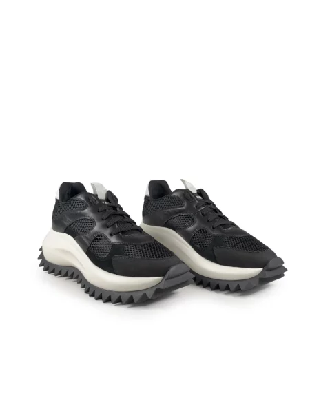 Buty do biegania Vic Matie sznurowane skórzane do biegania czarne