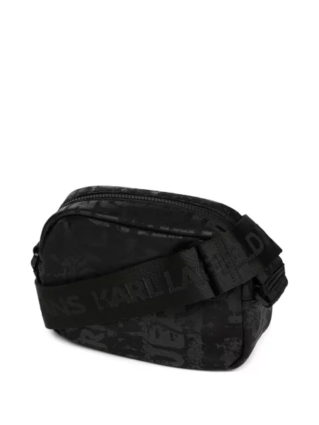 Чанта Karl Lagerfeld Jeans с принт черно