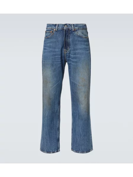 Široké džíny Our Legacy s oděrkami modré