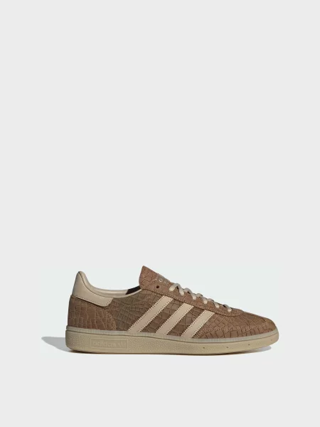 Кожаные кеды Adidas коричневые