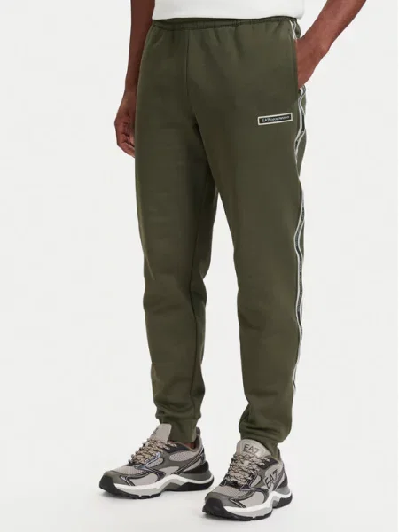 Emporio Armani Pantaloni trening închis verde
