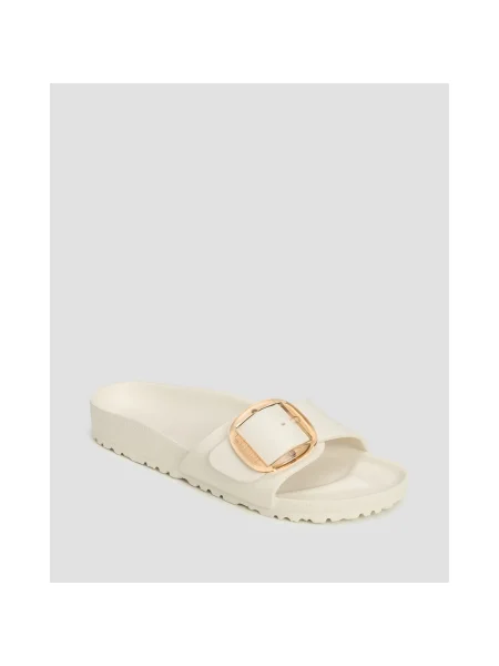Klapki Birkenstock na sprzączkę beżowe