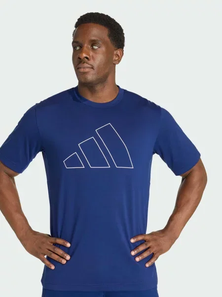 Спортивна футболка adidas Adidas Essentials перероблений синій